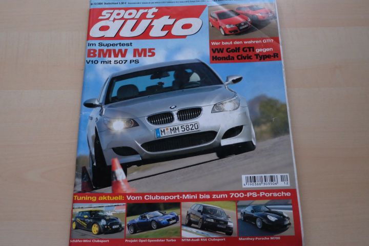 Deckblatt Sport Auto (12/2004)